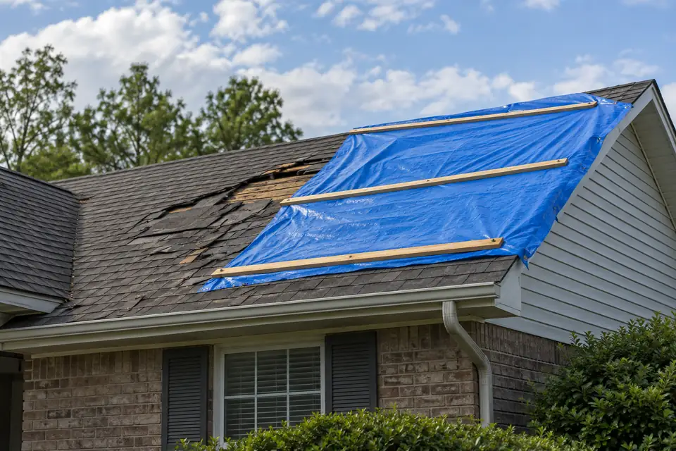 Roofing emergency: what to do and who should tarp it